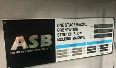 Used 2006 NISSEI  ASB ASB 12N/ 10 Blow Molding Machines Florida US | ESCOBAR TRADING, INC. #1310082