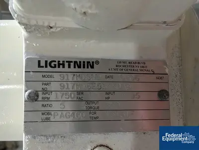 USED DCI 400 Liter DCI Reactor, 316L S/S, 45/125#
