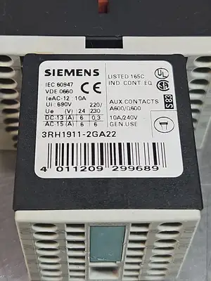 Siemens 3RH1140-2BB40 + 3RH1911-1GA22 + 3RT1916+1EH00 Contactor Loc4B22