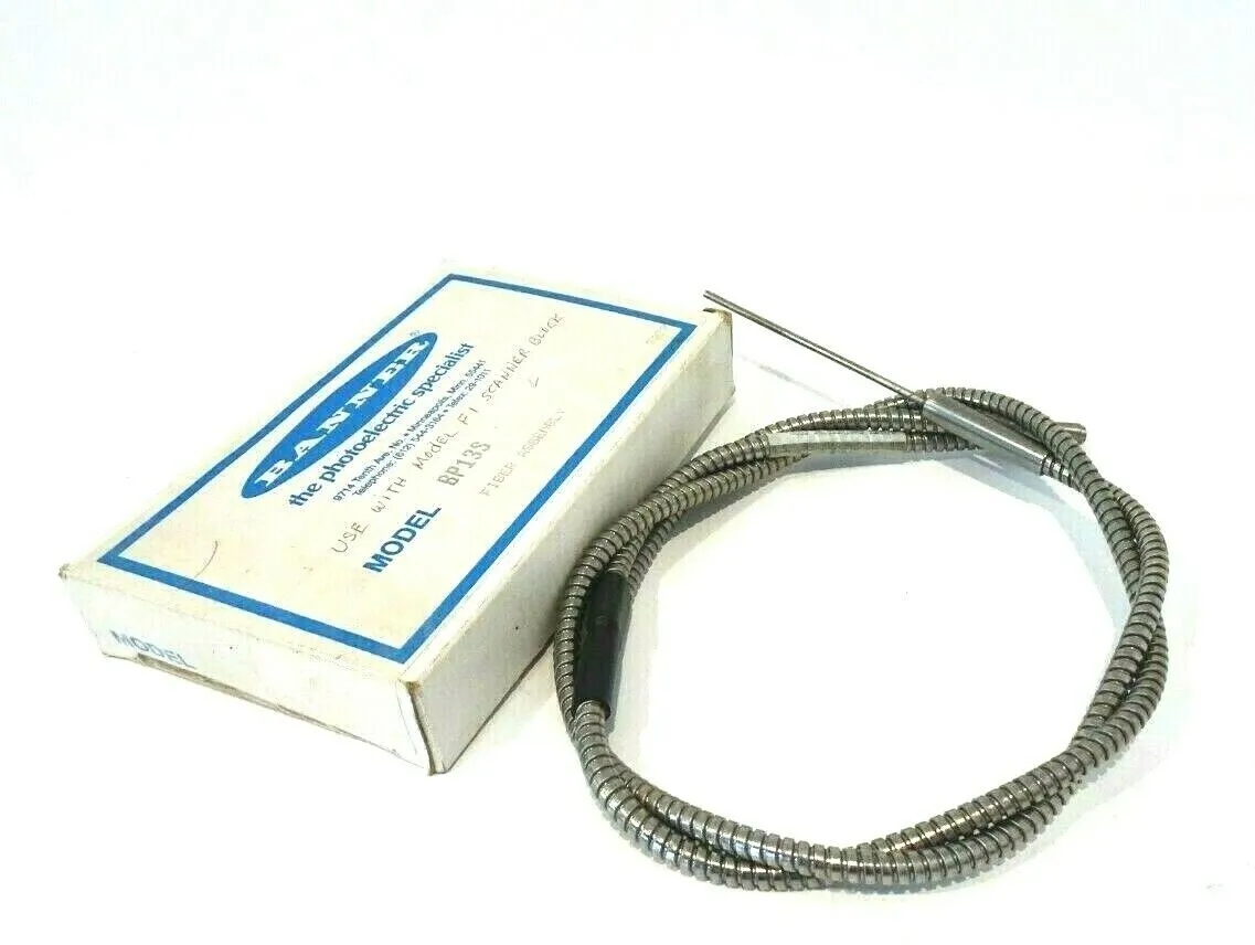 NEW BANNER ENGINEERING BP13S FIBER OPTIC CABLE