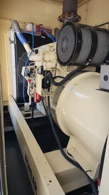 2007 500KW Kohler 500REOZVB Enclosed Generator w Base Tank 480V Volvo 350 Hours Serviced & Tested