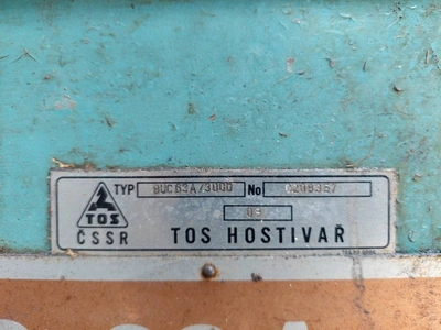 TOS Hostivař Cylindrical Grinder, in good working condition, visible under power