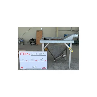 Used 3" Flexicon Flexible Screw Incline Conveyor w/ Hopper