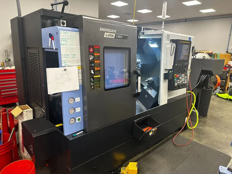 Used 2022 DOOSAN LYNX 2100LYA CNC Lathes Illinois US | Lion Machinery #902005