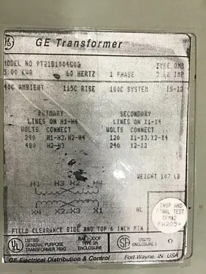 USED GENERAL ELECTRIC 9T21B1004G02