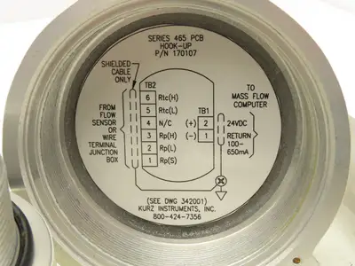 Kurz 500-1.0-P40 Mass Flowmeter 0-75 SCFM Air 1"NPT x 12"L Killark HKB-BC