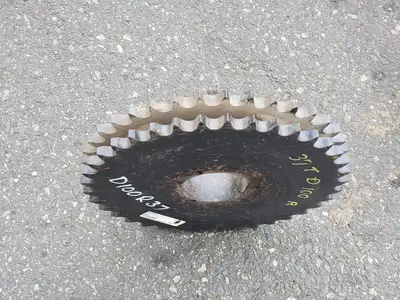 Roller Chain Sprocket D100R37, Double, Size 100, 37 Teeth