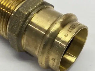 10075844 | Elkhart  Male Adapter Brass 1" Press x MPT - New Other