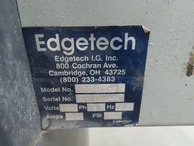 Edgetech G I 3160 Laminator Roll Press System 60" Powered Feeder Press 120V
