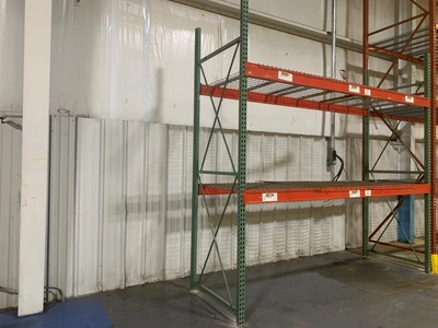12’ x 54” Pallet Racking Upright, Double Tear Drop