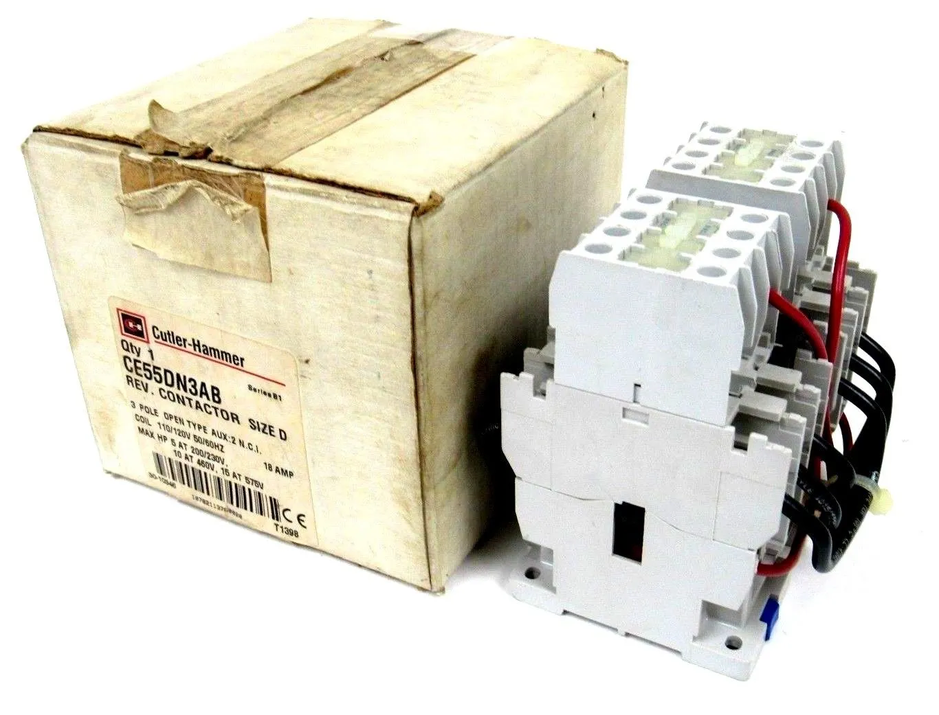 NEW CUTLER HAMMER CE55DN3AB CONTACTOR SIZE D