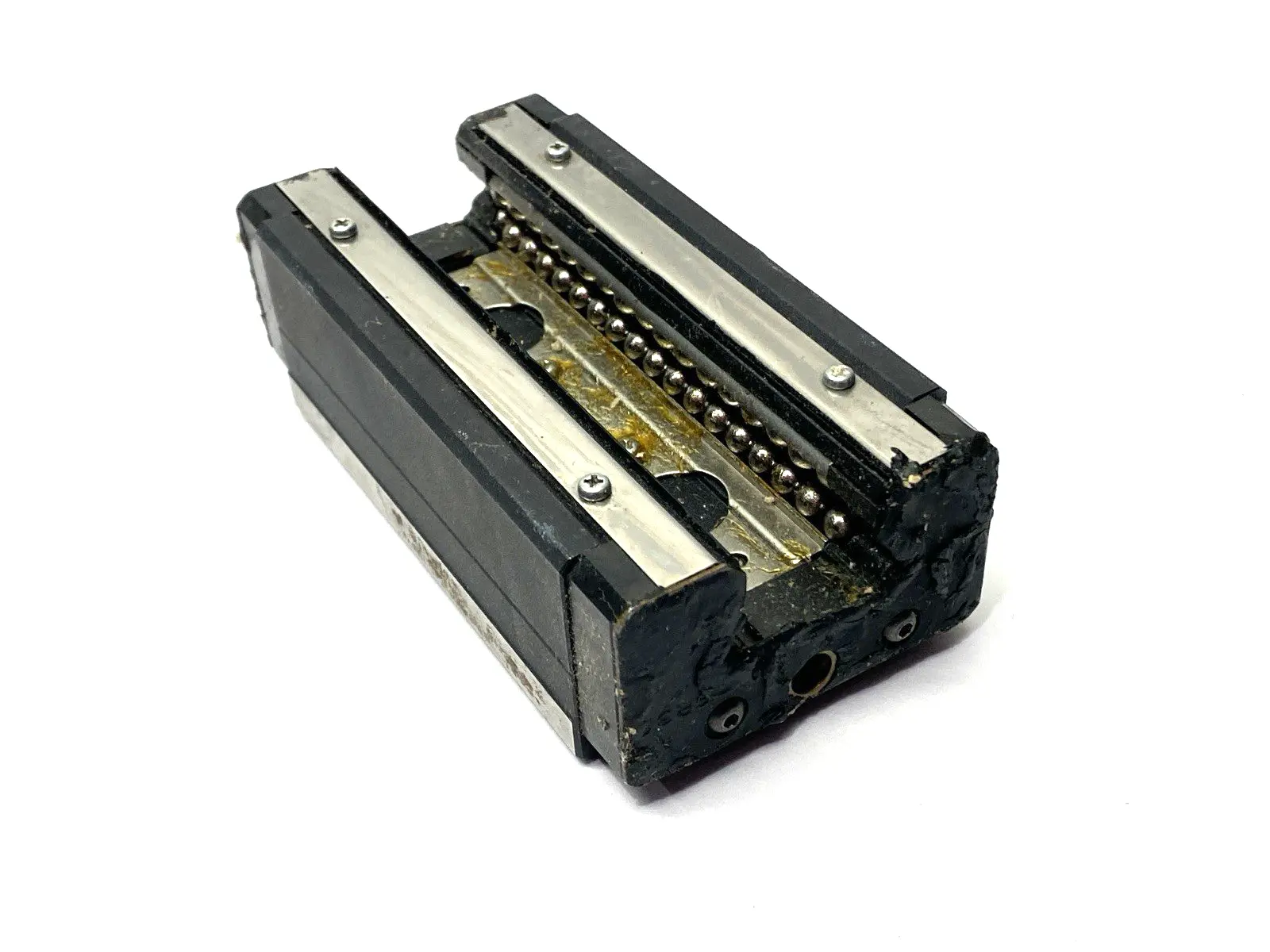USED THK LINEAR GUIDE BLOCK 45MM H 60MM W DAMAGED END SEAL SHELFWARE