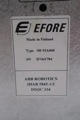 Efore ABB SR92A060 Power Supply Module 3HAB 5845-1/2 STOCK 3193