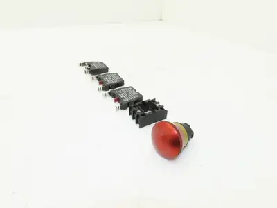 Schmersal EDRR40RT/2X303/GB E-Stop Pushbutton Kit Mushroomhead 38.5mm 103008214