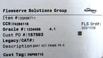NEW FLOWSERVE OGASKT-11 GASKET KIT D-1000 OGASKT11 FR-5