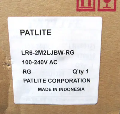 NEW PATLITE LR6-2M2LJBW-RG SIGNAL TOWER LR62M2LJBWRG
