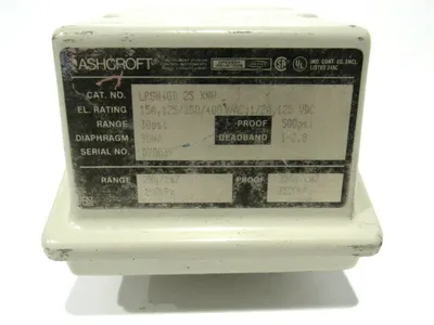 NEW ASHCROFT LPSN4GB 25 XNH PRESSURE SWITCH LPSN4GB25XNH