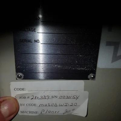 Unimac 20″ Planer