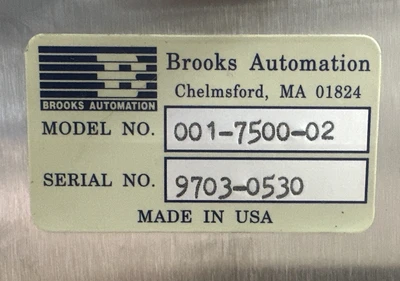 USED Brooks Automation 001-7500-02