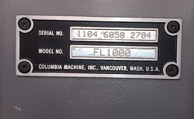 Used COLUMBIA MACHINE CO., VANCOUVER WA FL1000 Palletizers Pennsylvania US | Libra Machine #1568356