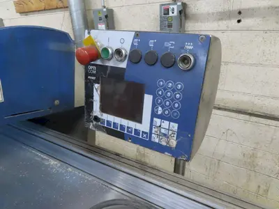 4" HIGH X 12" WIDE DIMTER OPTICUT MODEL #S50 CROSS-CUT AUTOMATIC WOOD SAW, NEW 2003: STOCK #22921