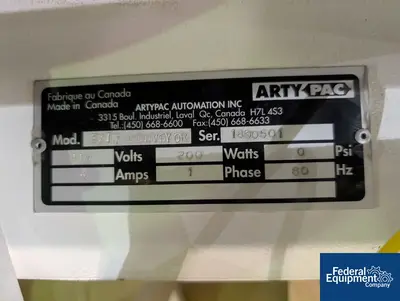 N/A ARTYPAC Vertical Form Fill Seal System, Model 80V