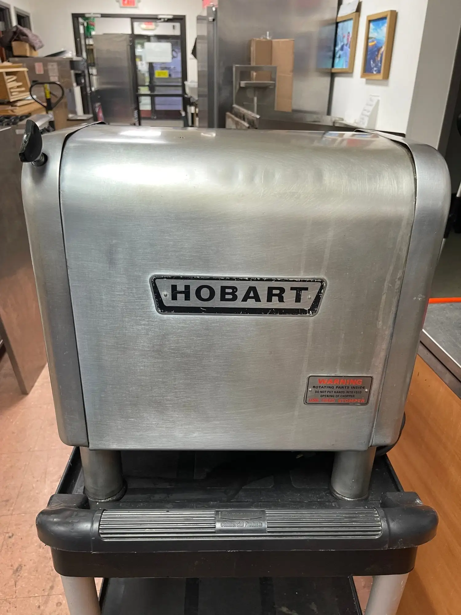 Used Hobart Used Hobart 4812 Commercial Meat Grinder Motor with Grinder and Slicer Attachments 120V Grinders / Shredders - Food Illinois US | Falcon Restaurant Supply #1373529