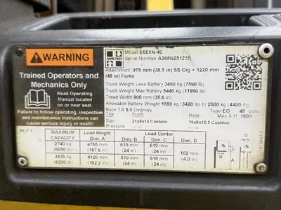 USED 2018 HYSTER E65XN