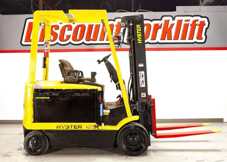 Used 1999 HYSTER E65XM 4-Wheel Sit down Electric Counterbalance Forklifts Colorado US | Discount Forklift #1371261
