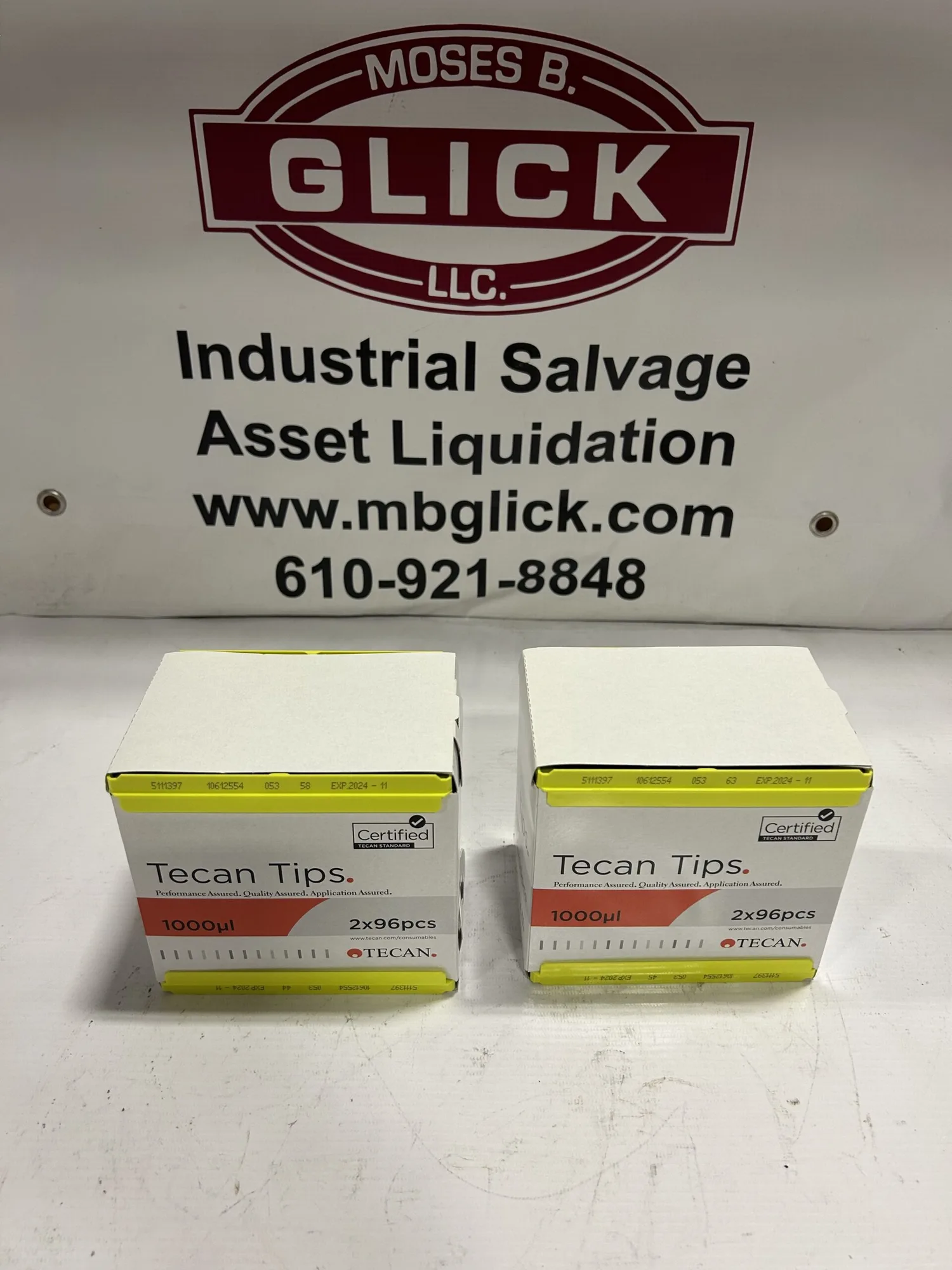 4 x 96 pcs Tecan 10612554 Disposable LiHa Tips 1000uL without Filter