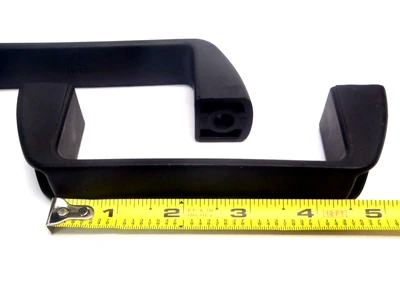 USED MISUMI NYLON BLACK PULL CABINET HANDLE 6"X4-1/4" X1"