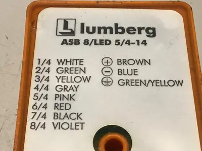 Used LUMBERG ASB 8/LED 5/4-14 Misc Electrical & Power Parts Michigan US | Ideal Machinery #1277129