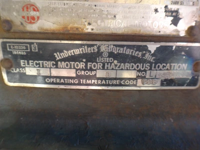 U.S. Electrical 60 HP, 1800 RPM, Electric Motor