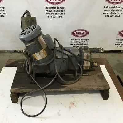 Precision H3761-161 Industrial Rotary Vane Vacuum Pump with Baldor Industrial Motor