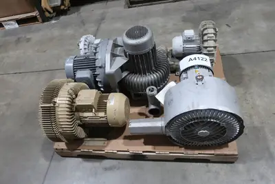 PALLET OF ASSORTED REGENERATIVE BLOWERS