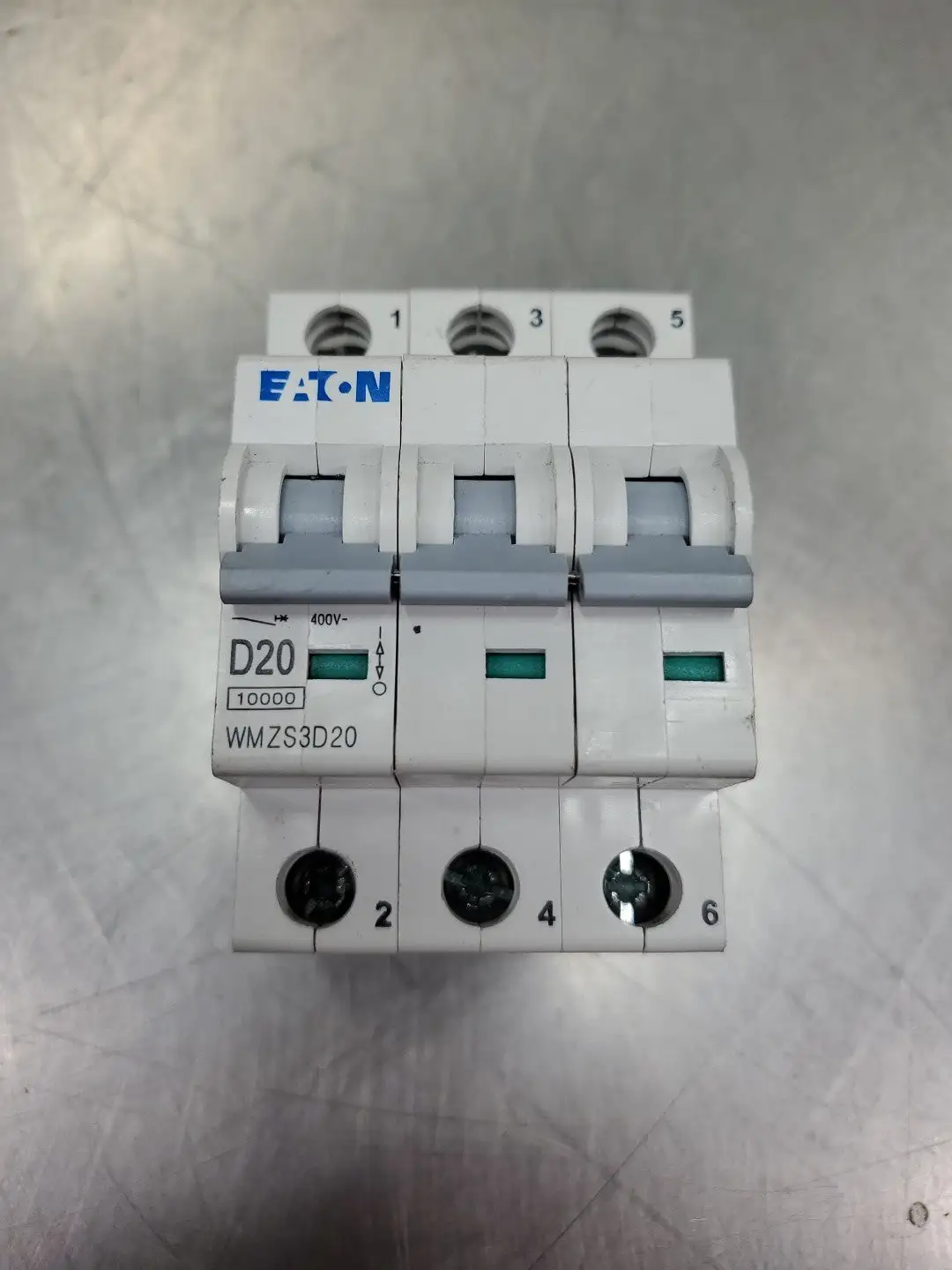 USED Eaton WMZS3D20 Circuit Breaker, 20A, 3Pole, 400V