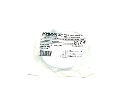 IN40/S-M8, 0301474 | Schunk IN40/S-M8 Inductive Proximity Switch 0301474 - New
