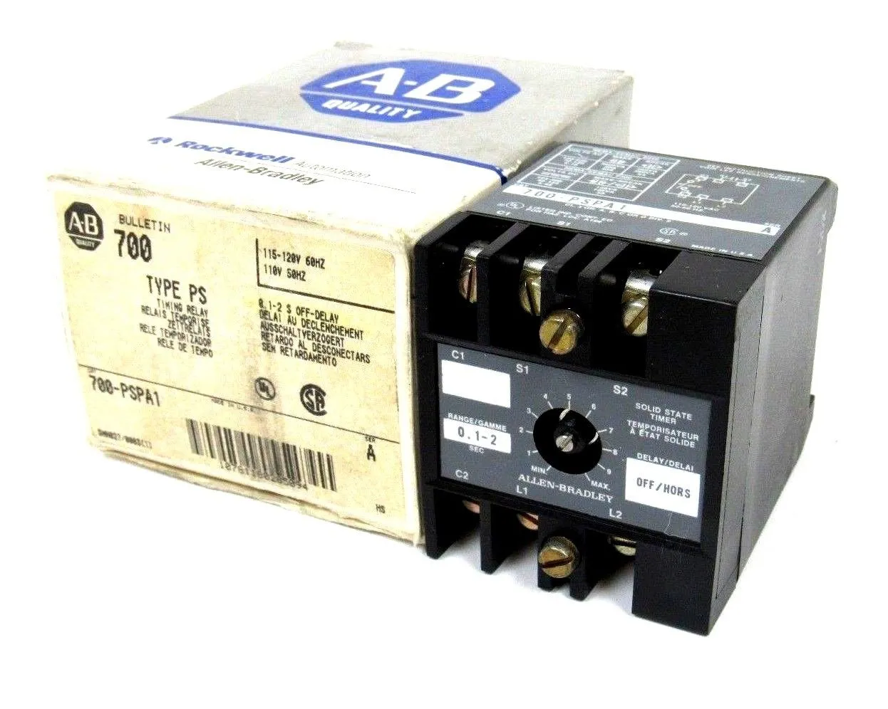 NEW ALLEN BRADLEY 700-PSPA1 TIMING RELAY 700PSPA1 SERIES A TYPE PS