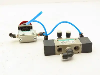 CKD 4KA321 Solenoid Valve 0-0.7 MPA With Pushbutton Valve