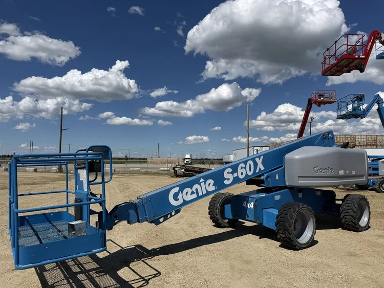 Used 2013 GENIE S-60 X TELESCOPIC BOOM LIFT Telescopic Boom Lifts Alberta CA | Adcock Equipment #1490060