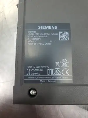 Used Siemens 6SL3053-0AA00-3AA1 SINAMICS Voltage Sensing Module, Ver A AC Drive Control Module South Carolina US | Palmetto Automation #1159423