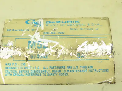 Dezurik General Signal M52 Pneumatic Valve Actuator Direct Acting