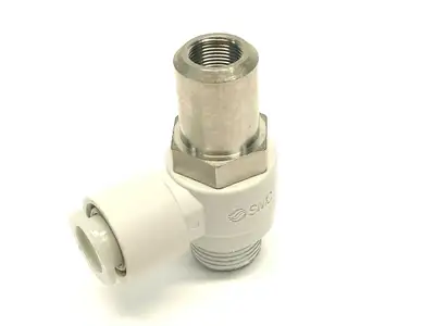 AS3211F-03-10SD | SMC  Tamper Proof Flow Control Elbow Fitting 3/8" Port LOT OF 4 - New Other