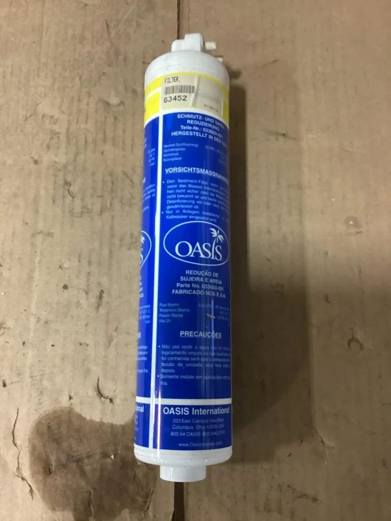 Oasis 033660-001 Sediment Water Filter 0.50gpm 100degF 125psi
