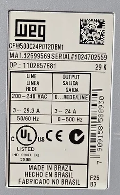 WEG CFM500C24P0T2DBN1 FREQUENCY CONVERTER. Loc1C