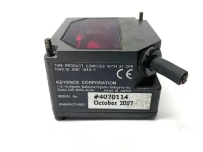 USED KEYENCE LONG DISTANCE LASER BARCODE READER