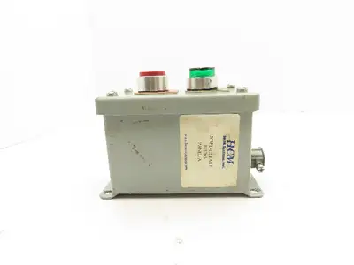 Rittal Electromate E7PBGM Pushbutton Box Enclosure Red and Illuminated Green