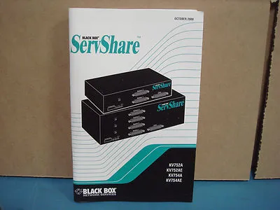 NEW Black Box KV752A