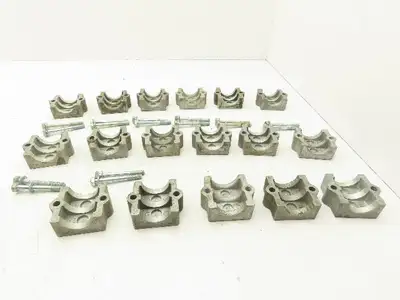 Rose Krieger Flange Clamp 1.5" Round Tube Aluminum Top Plate Only Lot of 17