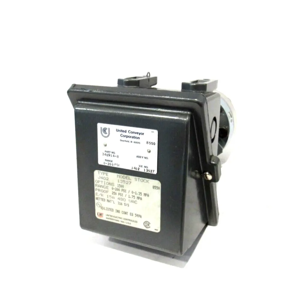 NEW UNITED ELECTRIC J402-13527 PRESSURE SWITCH J40213527